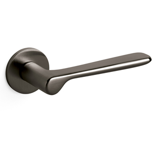 PLUME Door Handle - Brass - Super Anthracite Satin Finish (Dummy)